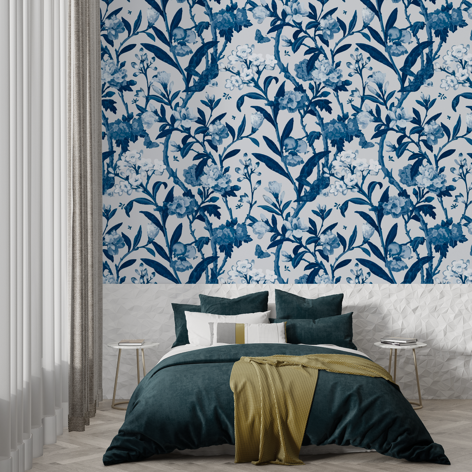 Indigo Blue Wallpaper | Murals Wallpaper
