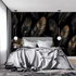 Gold Feather Pattern Wallpaper | Murals Wallpaper