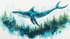 Whale and Forest Wallpaper | Murals Wallpaper