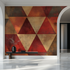 Vintage Red Triangle Wallpaper | Murals Wallpaper
