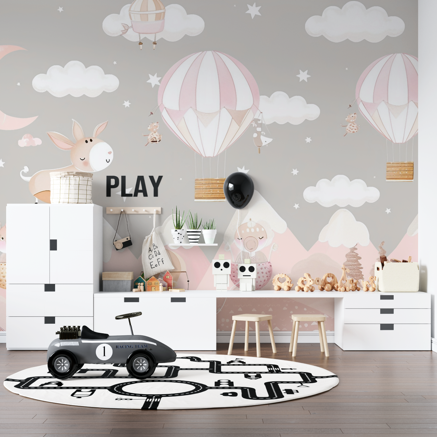 Kids Pink Wallpaper | Murals Wallpaper