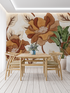 Terracotta Flower Wallpaper | Murals Wallpaper