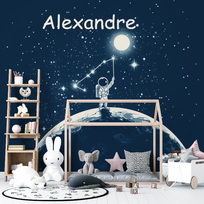 Astronaut Boy Name Wallpaper | Murals Wallpaper