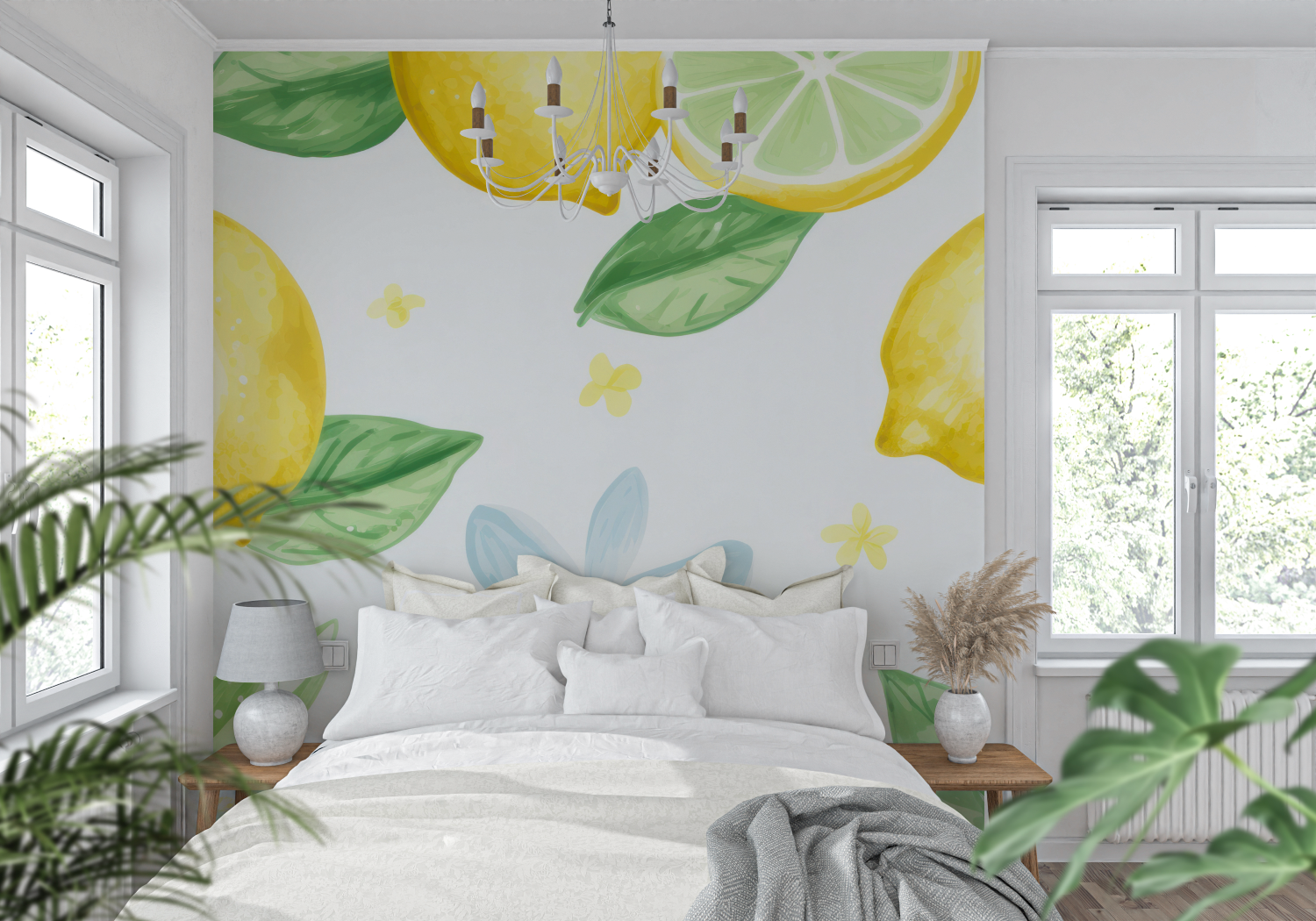 Yellow and Green Wallpaper | Murals Wallpaper