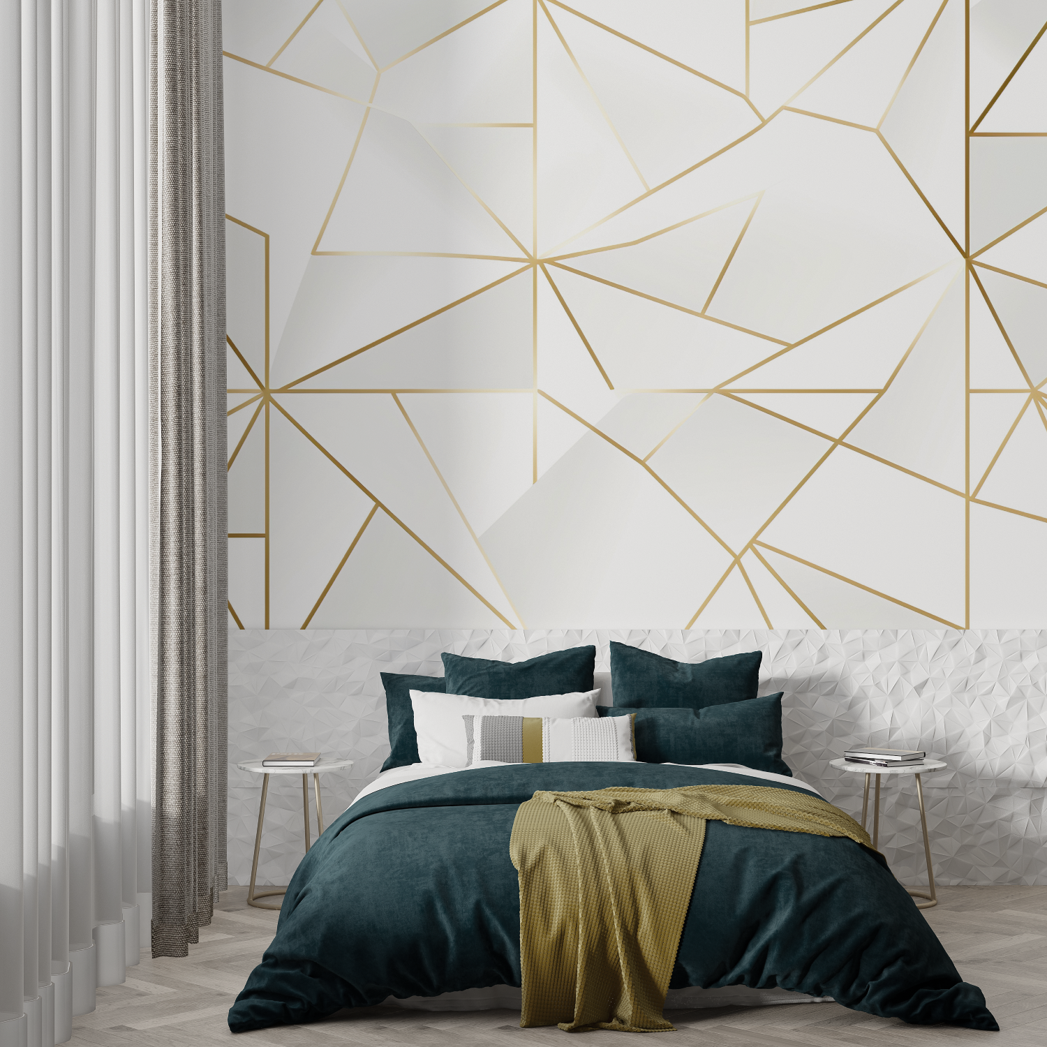 Geometric Gold Wallpaper | Murals Wallpaper