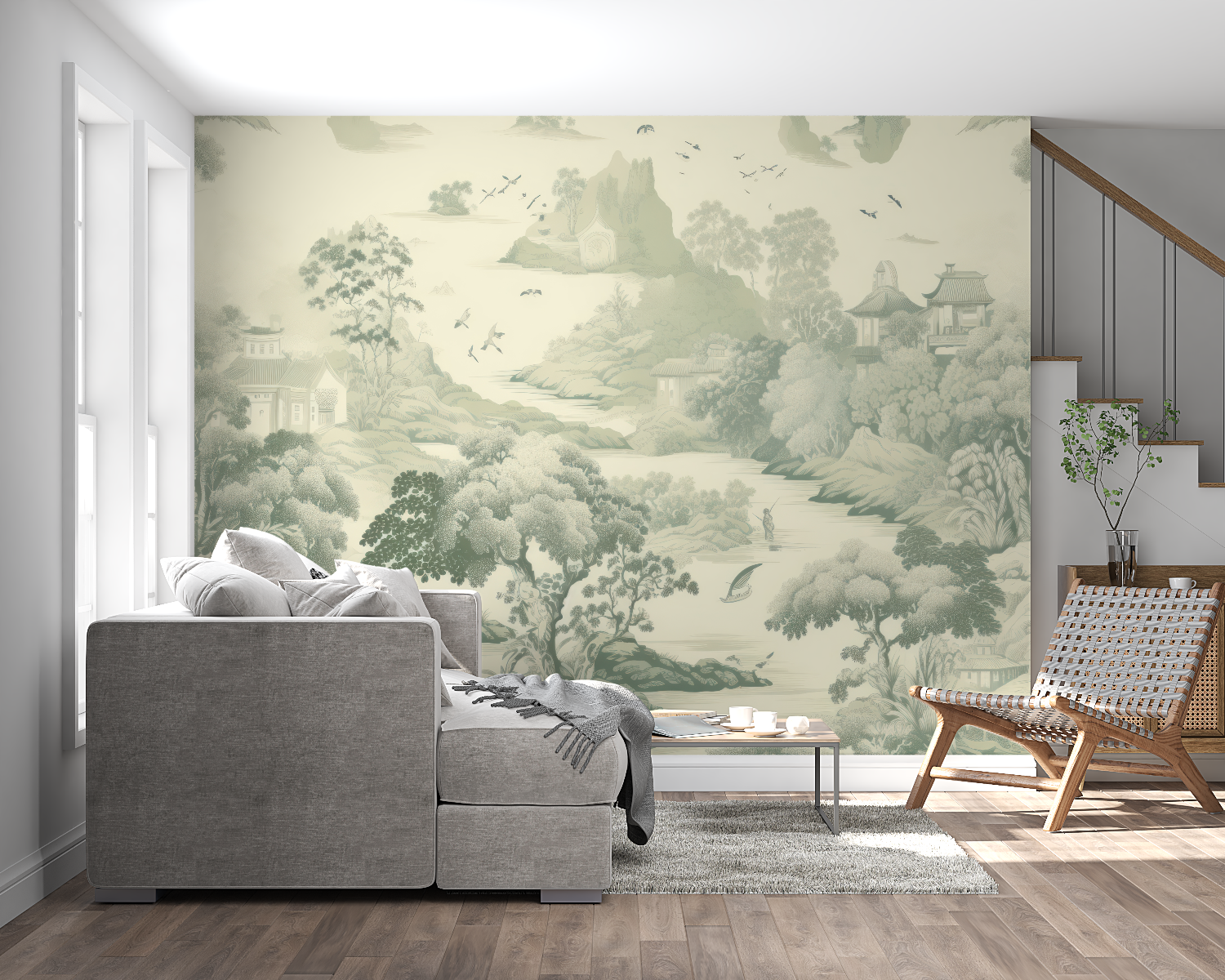 Green Landscape Wallpaper | Murals Wallpaper