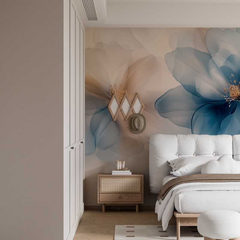 Watercolor Ethereal Flowers Wallpaper | Murals Wallpaper