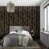Black Wallpaper with Gold Pattern | Murals Wallpaper