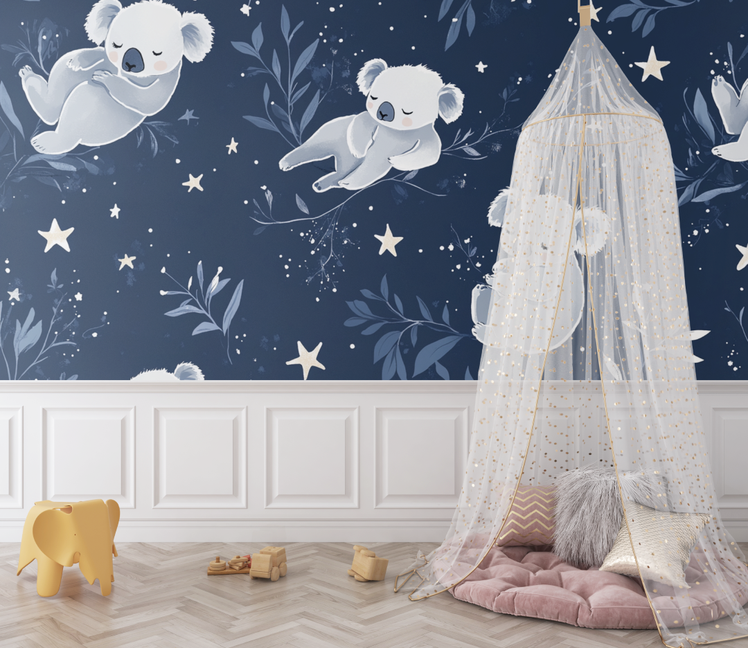 Koala Wallpaper in the Hollow of a Star | Murals Wallpaper