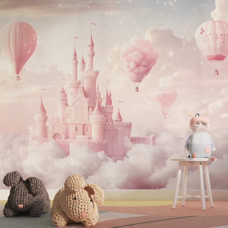 Tapete Prinzessinnenschloss ... schöne Tapisserie für Kinder