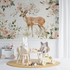 Deer and Flower Pattern Wallpaper | Murals Wallpaper