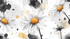 Watercolor Daisy Sketch Wallpaper | Murals Wallpaper
