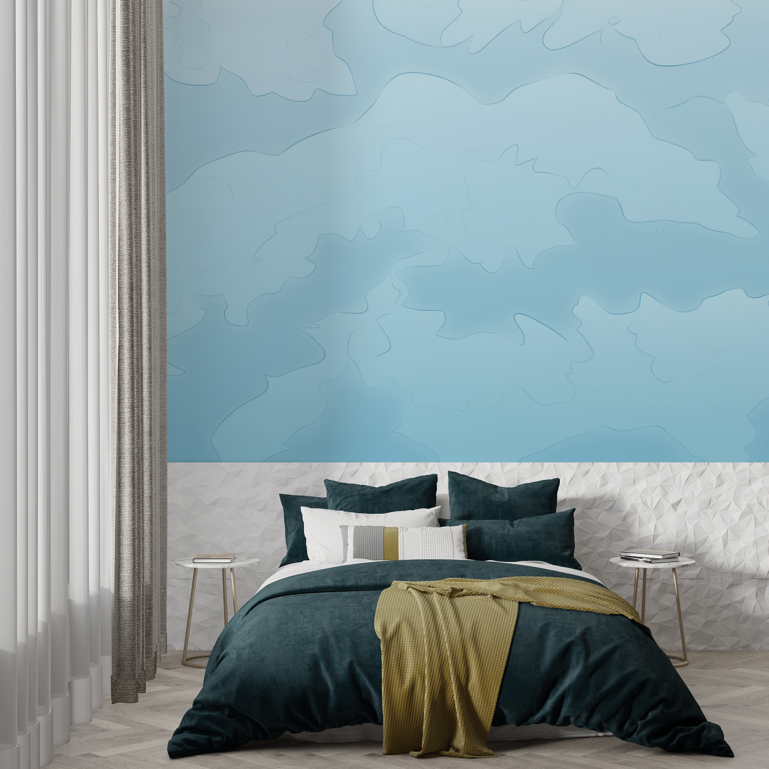 Sky Blue Wallpaper | Murals Wallpaper