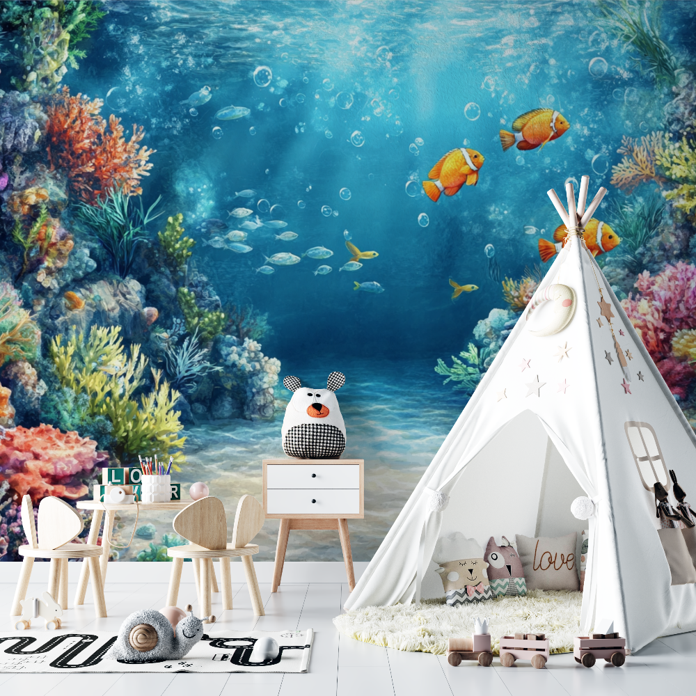 Watercolor Whale Wallpaper | Murals Wallpaper