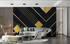 Black and Yellow Graphic Wallpaper | Murals Wallpaper