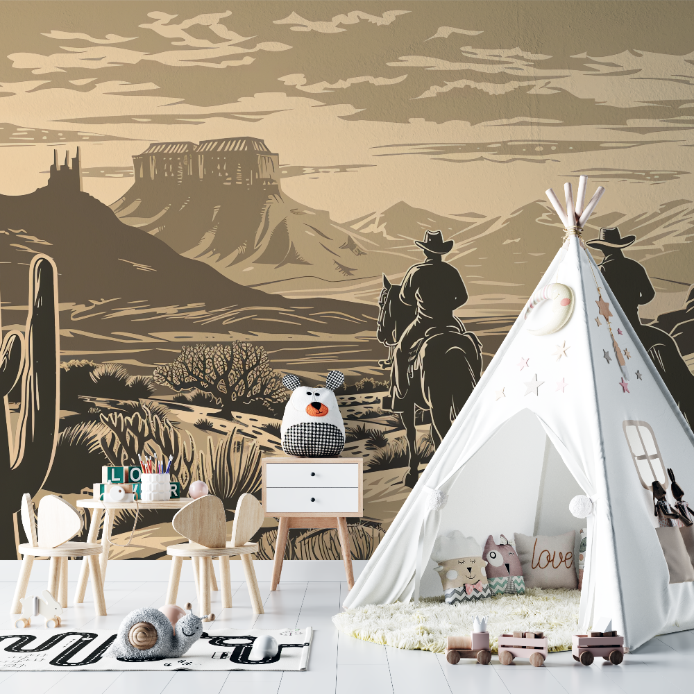 Boy's Cowboy Design Wallpaper | Murals Wallpaper