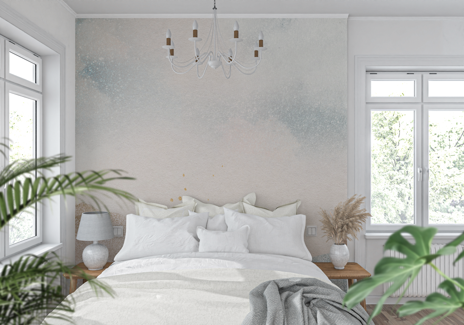 Light Landscape Watercolor Wallpaper | Murals Wallpaper