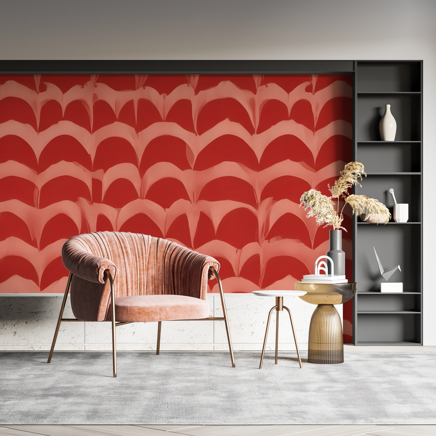 Red Pattern Wallpaper | Murals Wallpaper
