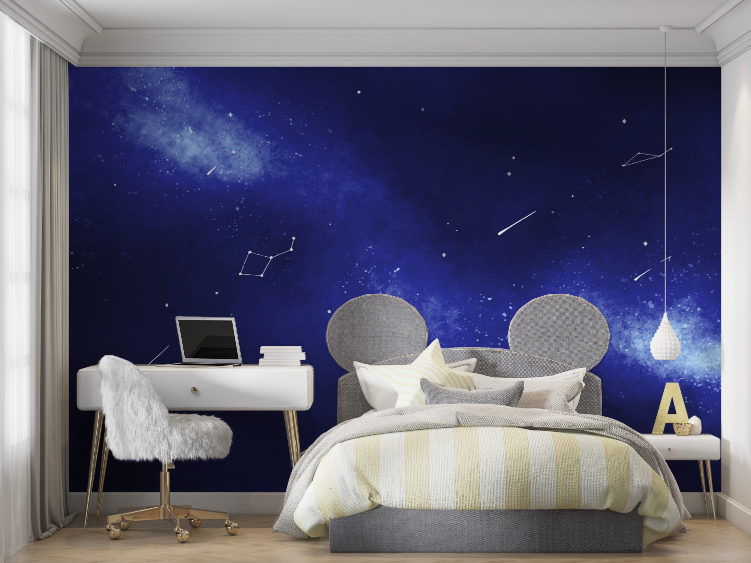 Space Blue Wallpaper | Murals Wallpaper