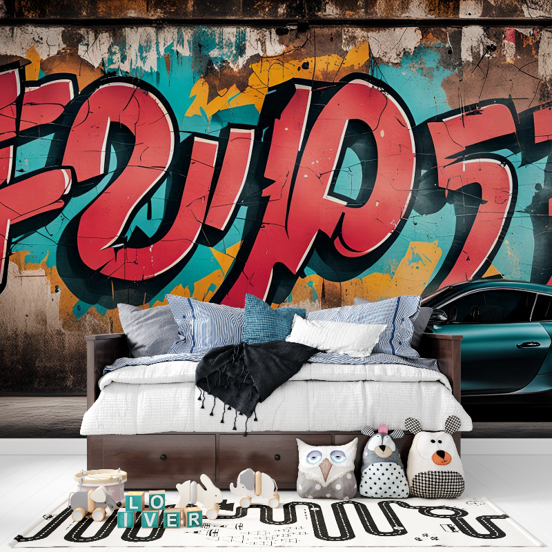 Racing Car Graffiti Wallpaper | Murals Wallpaper