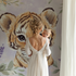 Tiger and Flower Crown Wallpaper | Murals Wallpaper