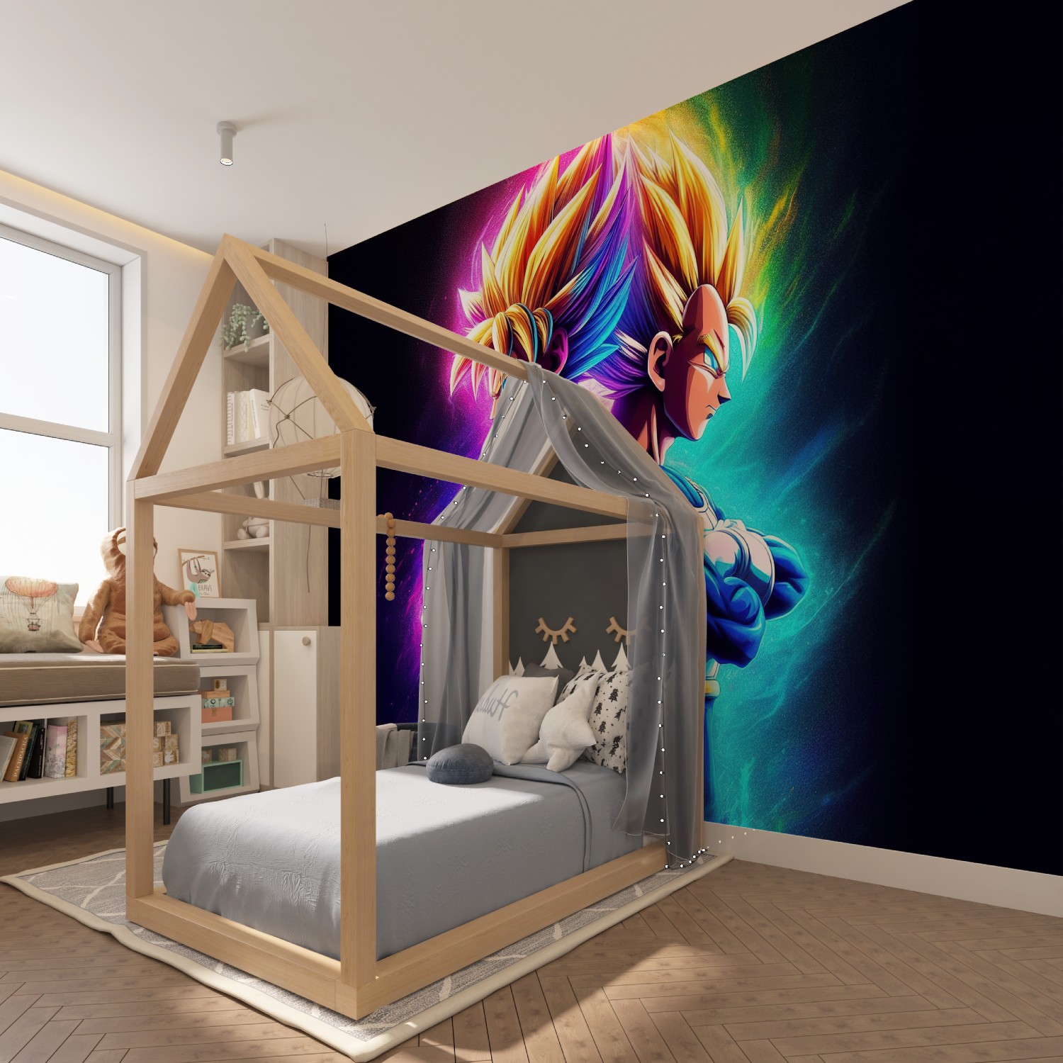 Papier Peint Goku vs Vegeta - Tapisserie-Held