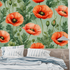 Vintage Red Floral Wallpaper | Murals Wallpaper