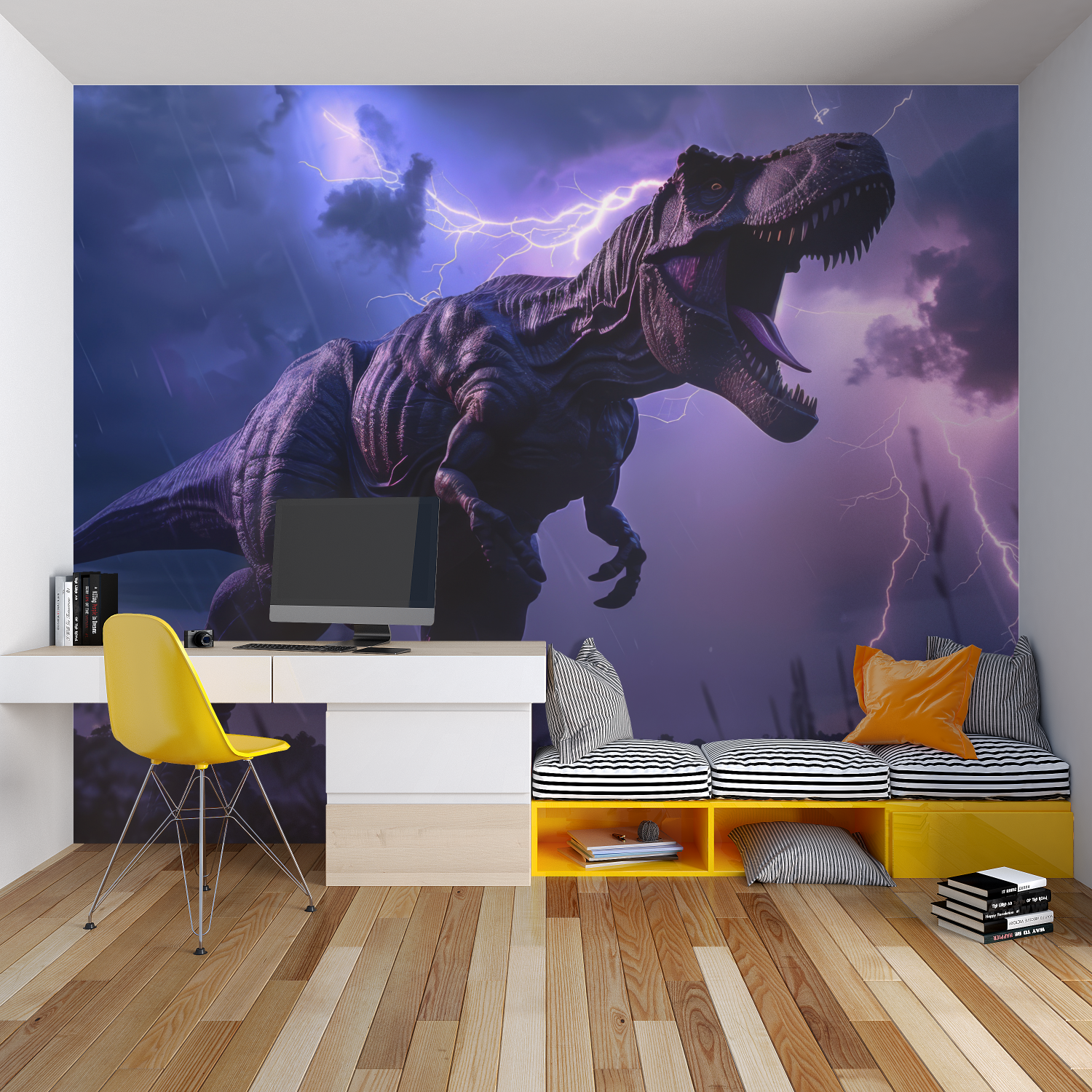 Purple Dinosaur Wallpaper | Murals Wallpaper