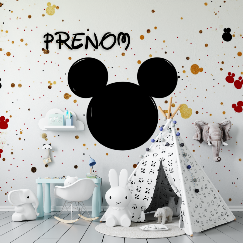 Mickey Name Wallpaper | Murals Wallpaper