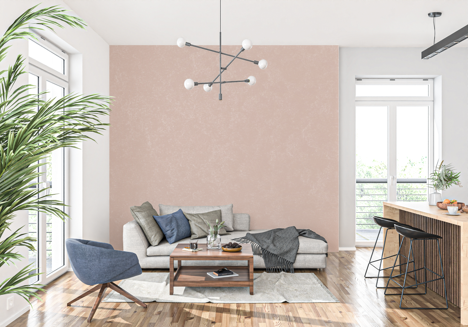 Terracotta Pink Wallpaper | Murals Wallpaper
