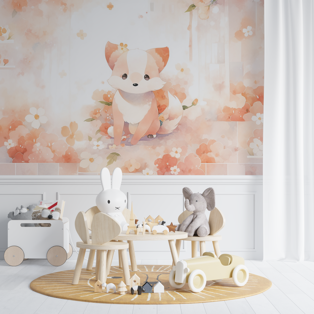Pastel Fox Wallpaper | Murals Wallpaper