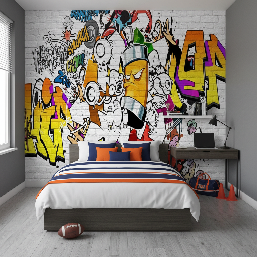 Graffiti Effekt Tapete