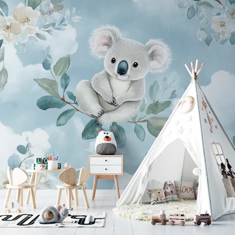 Soft and Fluffy Koala Wallpaper | Murals Wallpaper