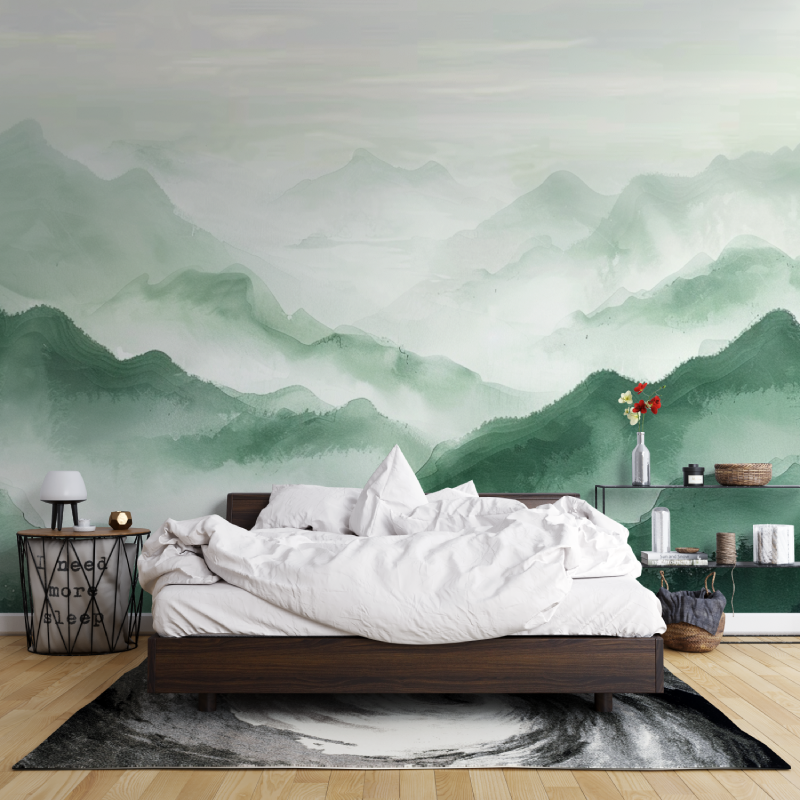Misty Forest Wallpaper | Murals Wallpaper