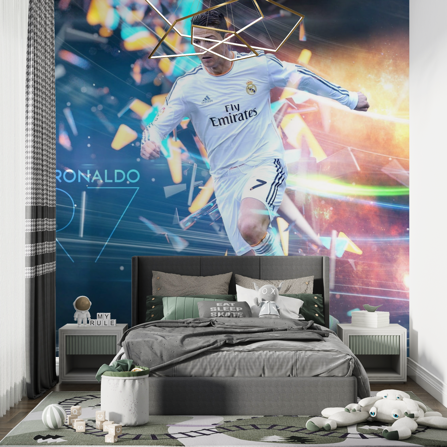 Tapete cristiano ronaldo chambre de garcon