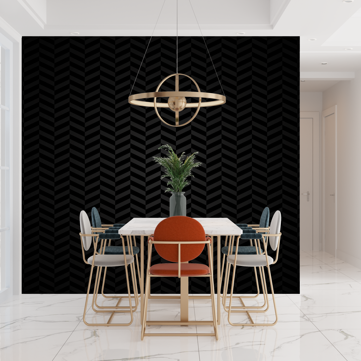 Black Chevron Wallpaper | Murals Wallpaper