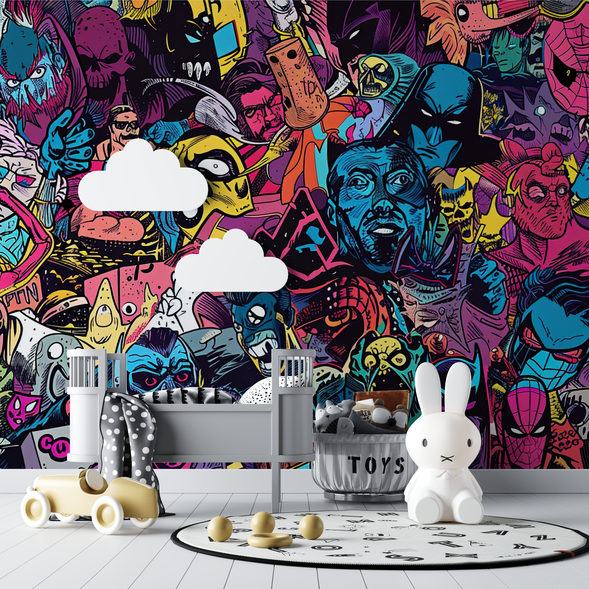 Vintage Graffiti Teen Wallpaper | Murals Wallpaper