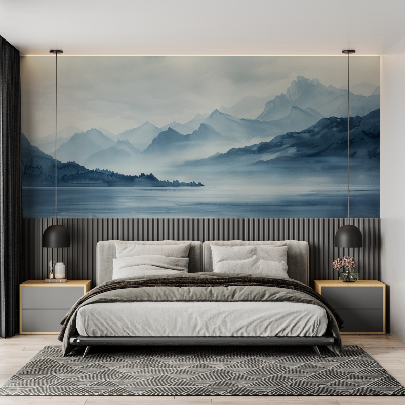 Artistic Wallpaper Annecy Lake Mountain | Murals Wallpaper