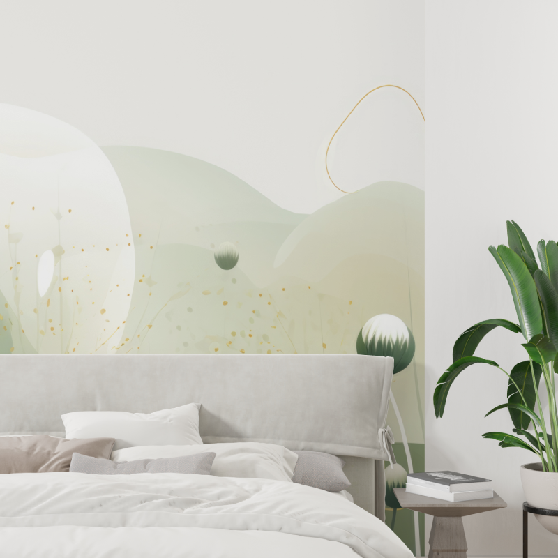 Watercolor Nature Green Wallpaper | Murals Wallpaper