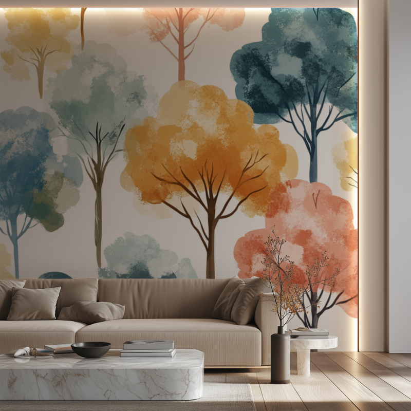 Tree Wallpaper Girl's Room | Murals Wallpaper