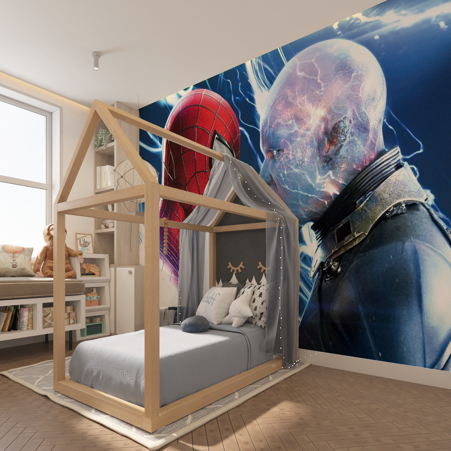 Spider-Man vs Electro Wallpaper | Murals Wallpaper
