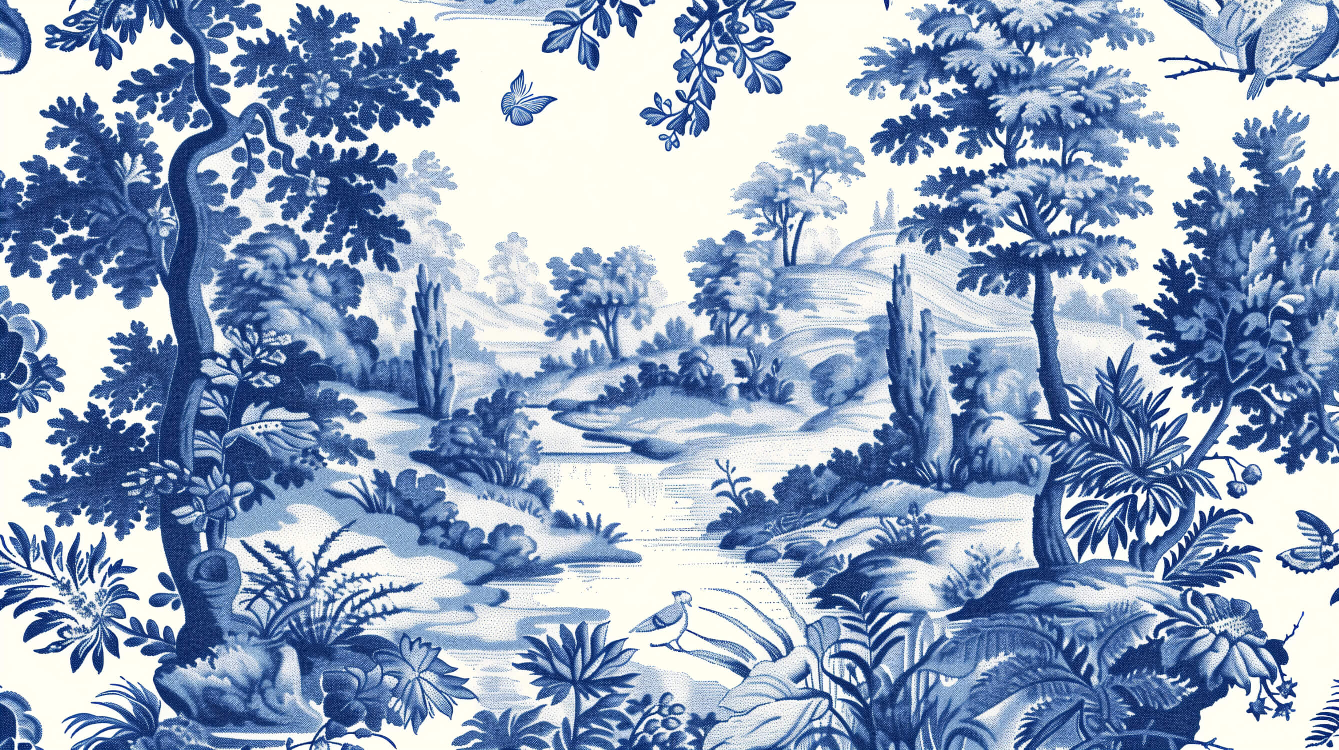 Bohemian Toile de Jouy Wallpaper | Murals Wallpaper