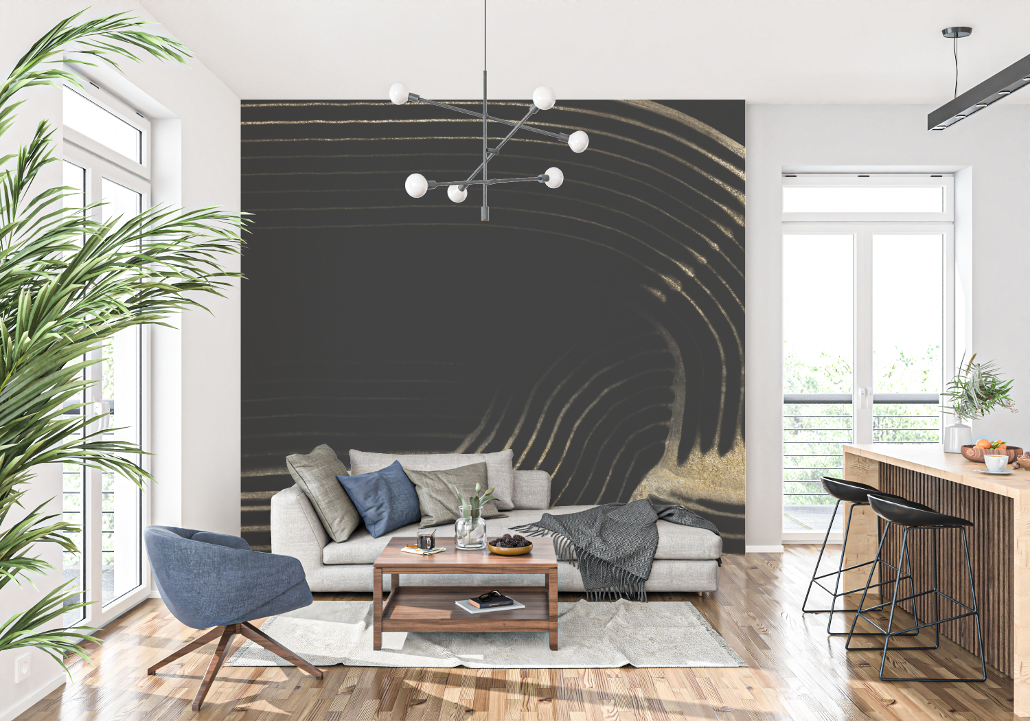 Gold Foil Wallpaper | Murals Wallpaper
