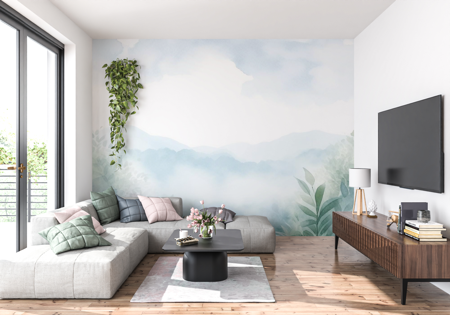 Watercolor Soft Paint Wallpaper | Murals Wallpaper