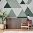 Geometric Pattern Green Wallpaper | Murals Wallpaper