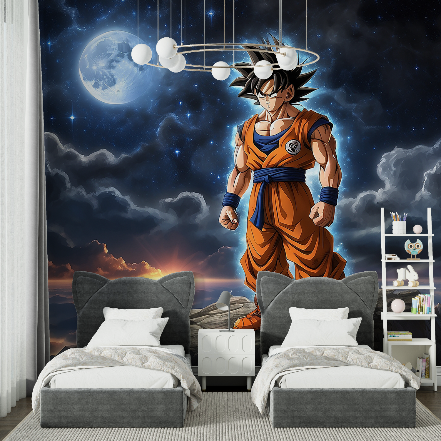 Tapeten Goku Nocturne – Tapisserie-Held