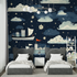 Navy Blue Kids Wallpaper | Murals Wallpaper