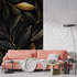 Black and Gold Non-Woven Wallpaper | Murals Wallpaper