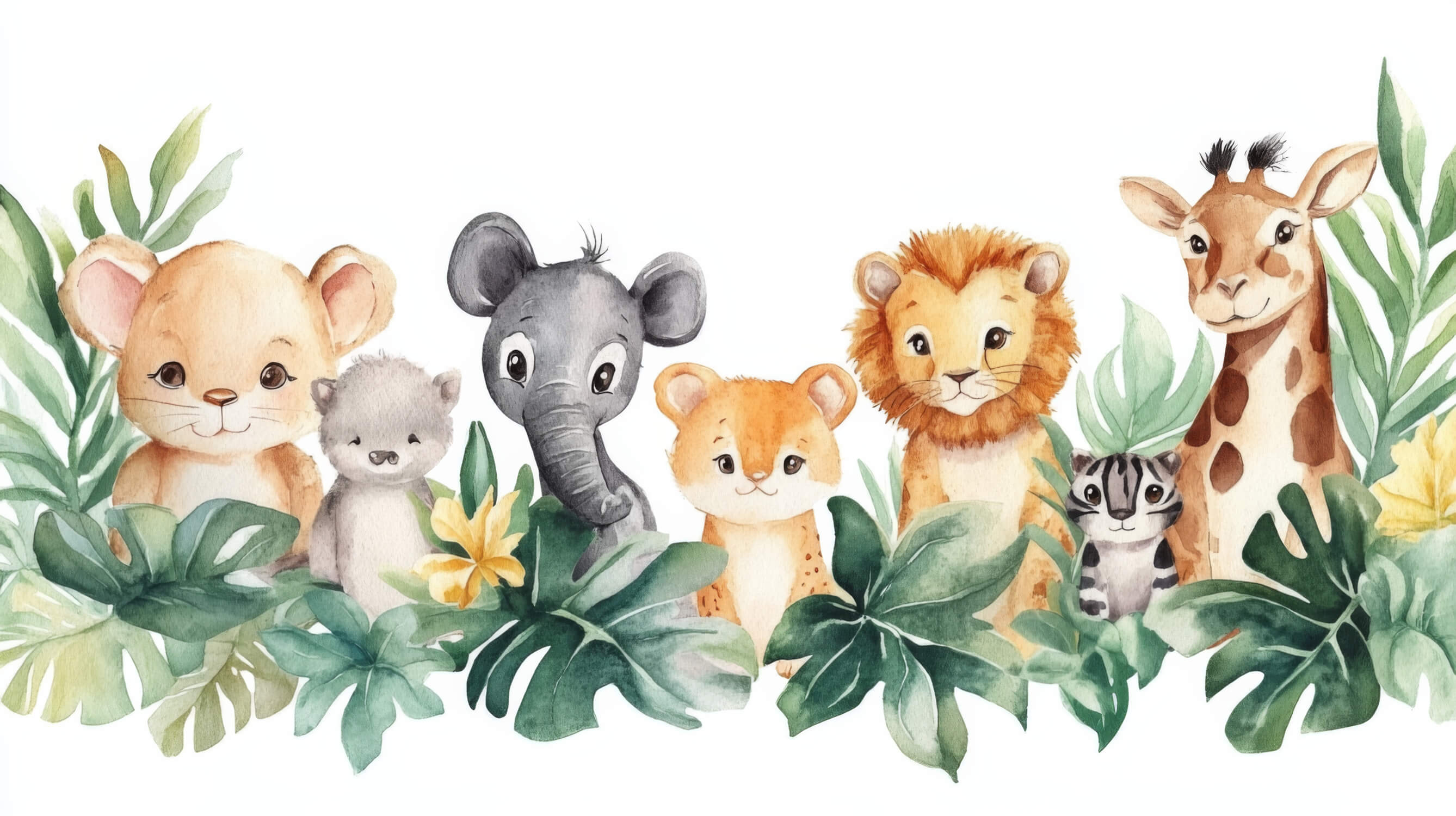 Pastel Lion Wallpaper and Friends | Murals Wallpaper