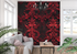 3D Red and Black Baroque Wallpaper | Murals Wallpaper